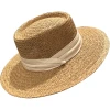 Summer handcrafted wide-brimmed and flat-brimmed socialite hats by Instagram influencers, sunshade and sun protection, vacation beach straw hats for children Item Picture